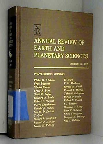 Stock image for Annual Review of Earth and Planetary Sciences for sale by Better World Books