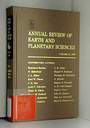 Annual Review of Earth and Planetary Sciences. Volume 24, 1996