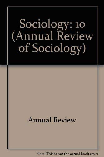 Stock image for Annual Review of Sociology 1984 for sale by The Second Reader Bookshop
