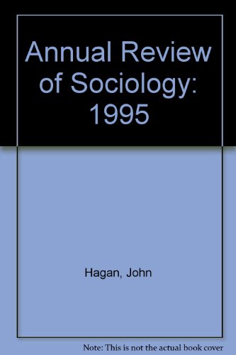 Stock image for Annual Review of Sociology for sale by Better World Books