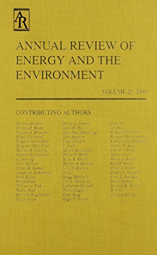 Stock image for Annual Review Of Energy And The Environment Volume 25 2000 for sale by Cambridge Rare Books