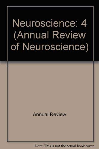 Stock image for Annual Review of Neuroscience, Volume 4 for sale by Tiber Books