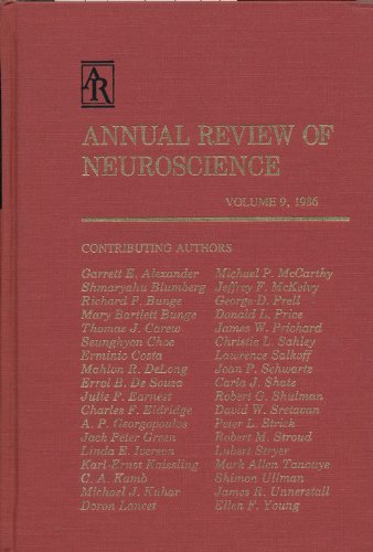 Imagen de archivo de Annual Review of Neuroscience, Volume 9 a la venta por Tiber Books