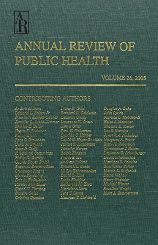 Annual Review of Public Health, Vol. 26, 2003 - Print&online