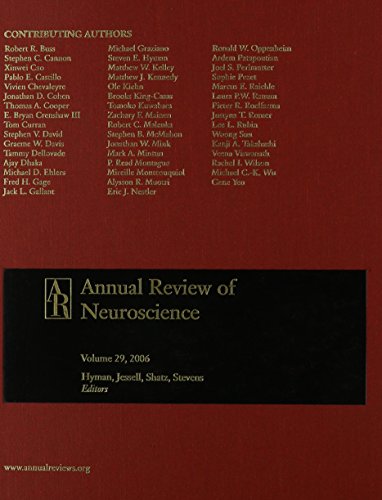 Beispielbild fr ANNUAL REVIEW OF NEUROSCIENCE: VOLUME 29, 2006 zum Verkauf von Second Story Books, ABAA