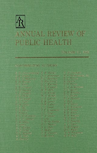 Beispielbild fr Annual Review of Public Health: 1992: 13 (Annual Review of Public Health) zum Verkauf von NEPO UG