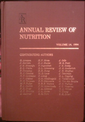 Stock image for Annual Review of Nutrition for sale by BookHolders