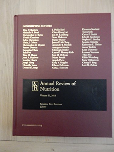 Stock image for Annual Review of Nutrition, Volume 33, 2013 for sale by About Books