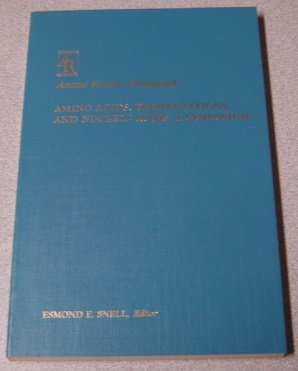 

Some Historical and Modern Aspects of Amino Acids, Fermentations, and Nucleic Acids: Proceedings of a Symposium Held in St. Louis, Missouri June 3 1