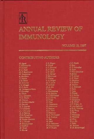ANNUAL REVIEW OF IMMUNOLOGY, Volume 15, 1997