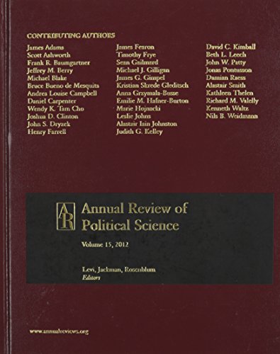 9780824333157: Annual Review of Political Science 2012: 15