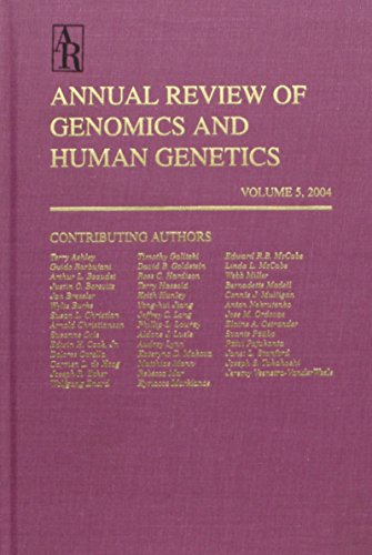 Stock image for ANNUAL REVIEW OF GENOMICS AND HUMAN GENETICS. VOLUME 5 [ONLY]. for sale by Hay Cinema Bookshop Limited