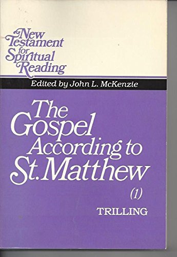 Beispielbild fr The Gospel According to St. Matthew zum Verkauf von Better World Books
