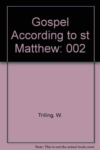 Beispielbild fr Gospel According to St. Matthew zum Verkauf von ABC Books