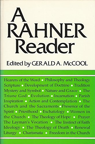 Imagen de archivo de Rahner Reader a la venta por ThriftBooks-Atlanta