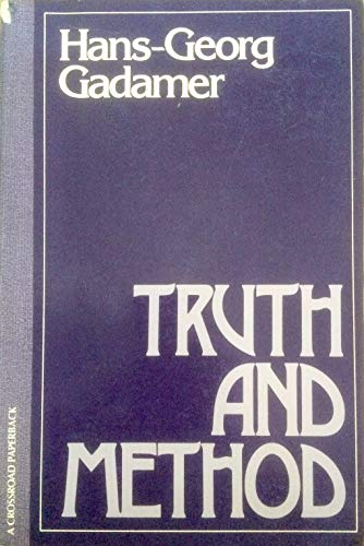 9780824504311: Truth and Method