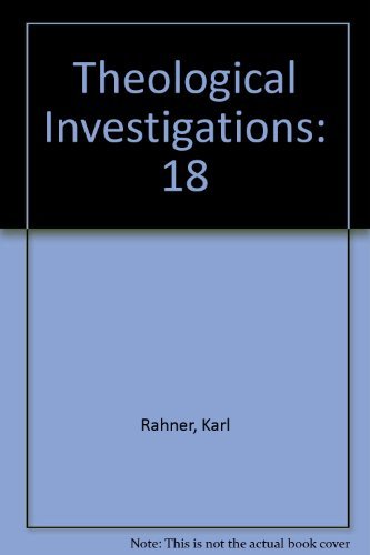 9780824505714: Theological Investigations: 18 (Theological Investigations V 18 Clh)