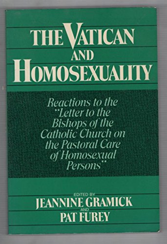 9780824508647: Vatican and Homosexuality: Reactions to the "Letter to the Bishops of the Catholic Church on the Pastoral Care of Homosexual Persons"
