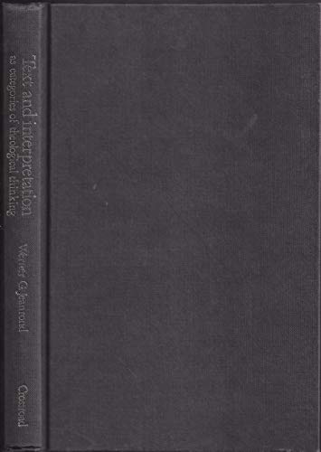 Beispielbild fr Text and Interpretation As Categories of Theological Thinking (English and German Edition) zum Verkauf von Books of the Smoky Mountains