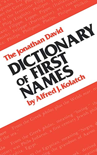 9780824602475: The Jonathan David Dictionary of First Names