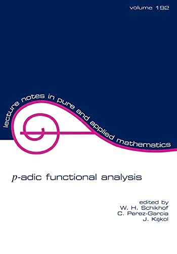 Stock image for P-Adic Functional Analysis, Vol-192 for sale by Basi6 International