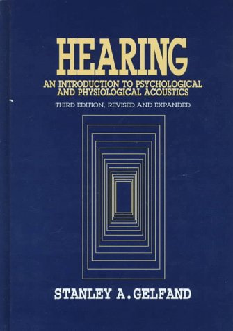 Imagen de archivo de Hearing: An Introduction to Psychological and Physiological Acoustics, Third Edition a la venta por HPB-Red