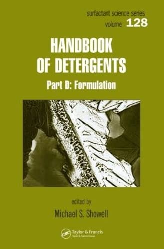 Stock image for Handbook Of Detergents: Formulation: Vol 128 for sale by Revaluation Books