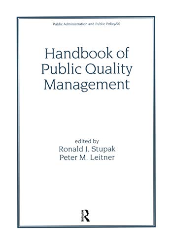 

Handbook of Public Quality Management