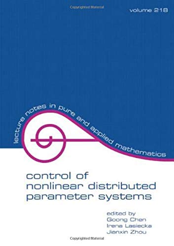 Stock image for Control of Nonlinear Distributed Parameter Systems for sale by Books Puddle