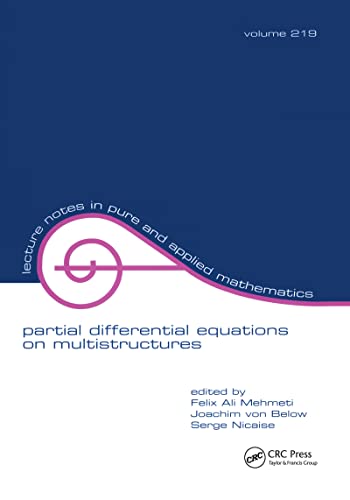Stock image for Partial Differential Equations on Multistructures, 219 for sale by Books Puddle