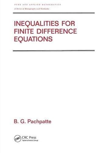 Stock image for Inequalities for Finite Difference Equations for sale by Books Puddle