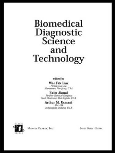 Beispielbild fr Biomedical Diagnostic Science and Technology zum Verkauf von Books Puddle