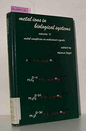 Imagen de archivo de Metal Complexes as Anticancer Agents (Metal Ions in Biological Systems, Volume 11) a la venta por Zubal-Books, Since 1961