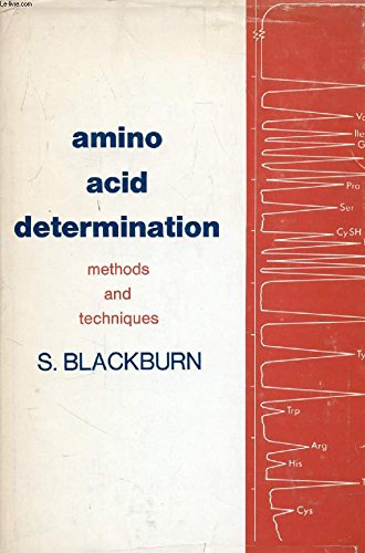 Amino Acid Determination: Methods and Techniques (9780824710439) by Stanley Blackburn