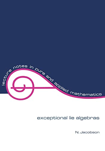 9780824713263: Exceptional Lie Algebras (Lecture Notes in Pure and Applied Mathematics)