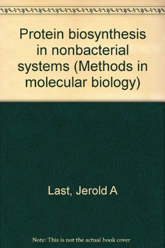 Stock image for Protein Biosynthesis in Nonbacterial Systems for sale by Vashon Island Books