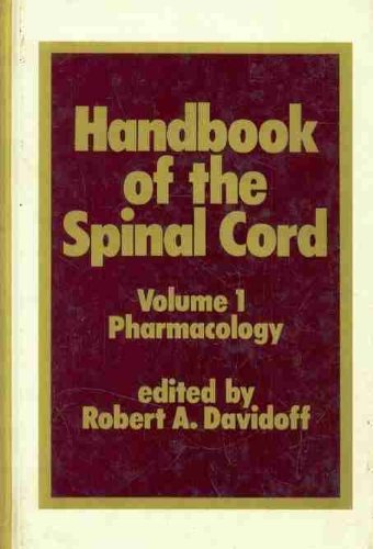Imagen de archivo de Handbook of the Spinal Cord, Volume 1: Pharmacology a la venta por Canal Bookyard