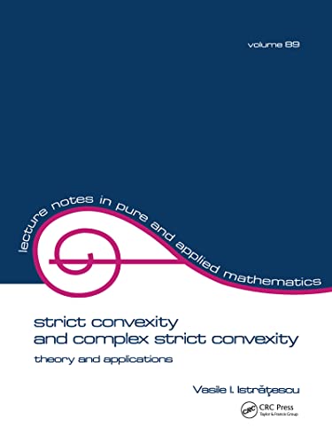 Stock image for STRICT CONVEXITY AND COMPLEX STRICT CONVEXITY: THEORY AND APPLICATIONS for sale by Second Story Books, ABAA