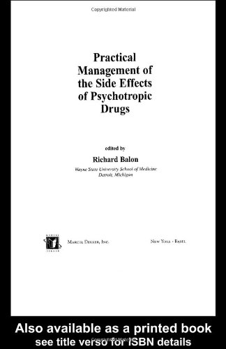 Stock image for Practical Management of the Side Effects of Psychotropic Drugs for sale by Better World Books Ltd