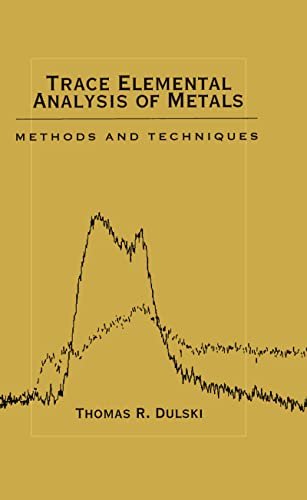 9780824719852: Trace Elemental Analysis of Metals: Methods and Techniques