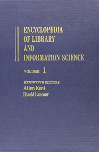 Stock image for Encyclopedia of Library and Information Science, Volume 1 : A to Associac. for sale by About Books