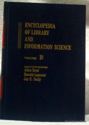 Imagen de archivo de Encyclopedia of Library and Information Science (Library and Information Science Encyclopedia) a la venta por Phatpocket Limited