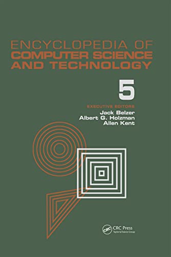 9780824722555: Encyclopedia of Computer Science and Technology: Volume 5 - Classical Optimization to Computer Output/Input Microform