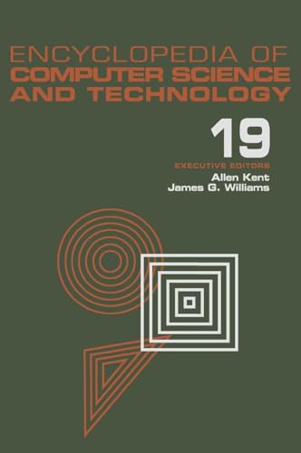 Immagine dell'editore per Encyclopedia Of Computer Science And Technology Vol 19 venduto da Romtrade Corp.