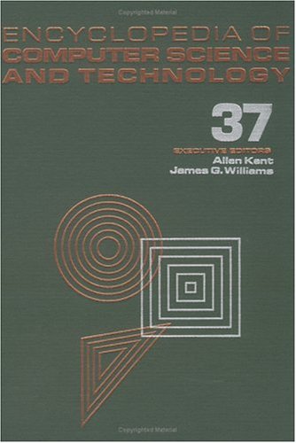 Imagen de archivo de Encyclopedia Of Computer Science And Technology Vol 37 (Hb 1997) a la venta por Basi6 International