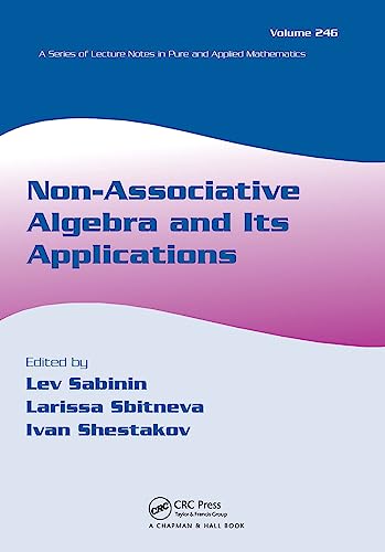 Stock image for Non-Associative Algebra and Its Applications for sale by Revaluation Books