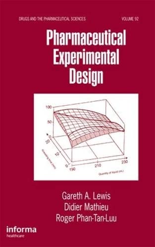 Pharmaceutical Experimental Design (9780824746889) by Gareth A. Lewis
