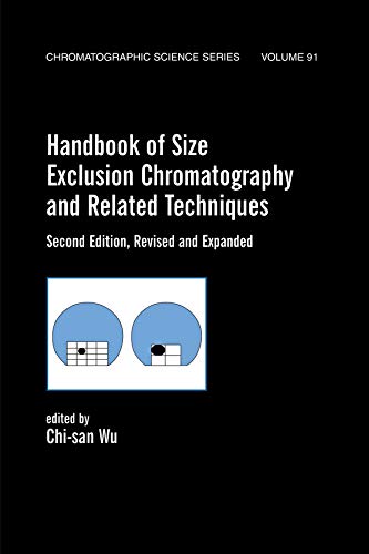 Stock image for Handbook Of Size Exclusion Chromatography And Related Techniques: Revised And Expanded (Chromatographic Science Series) for sale by Chiron Media