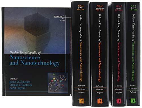Beispielbild fr Dekker Encyclopedia Of Nanoscience And Nanotechnology, 5 Vol. Set zum Verkauf von Urban Book Limited