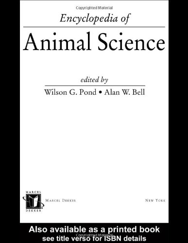 9780824754969: Encyclopedia of Animal Science (Print): Volume 1